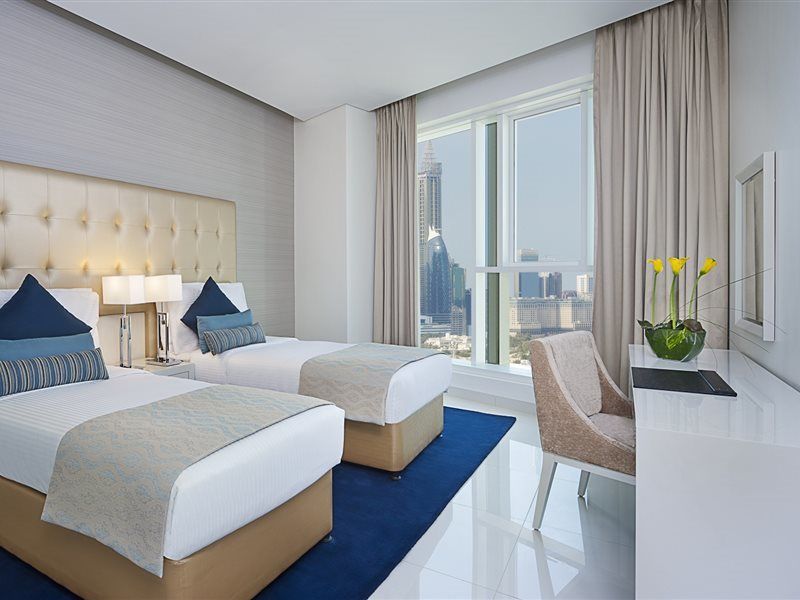 Damac Maison The Vogue Dubai Esterno foto A guest room at the Address Downtown Hotel
